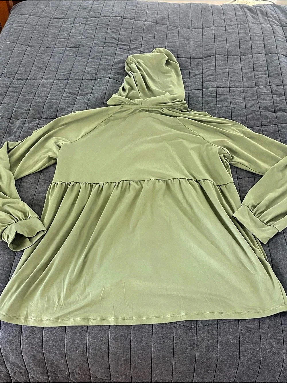lug Women’s SHIMMY Full Zip Lightweight Performance Jersey Hoodie; Large